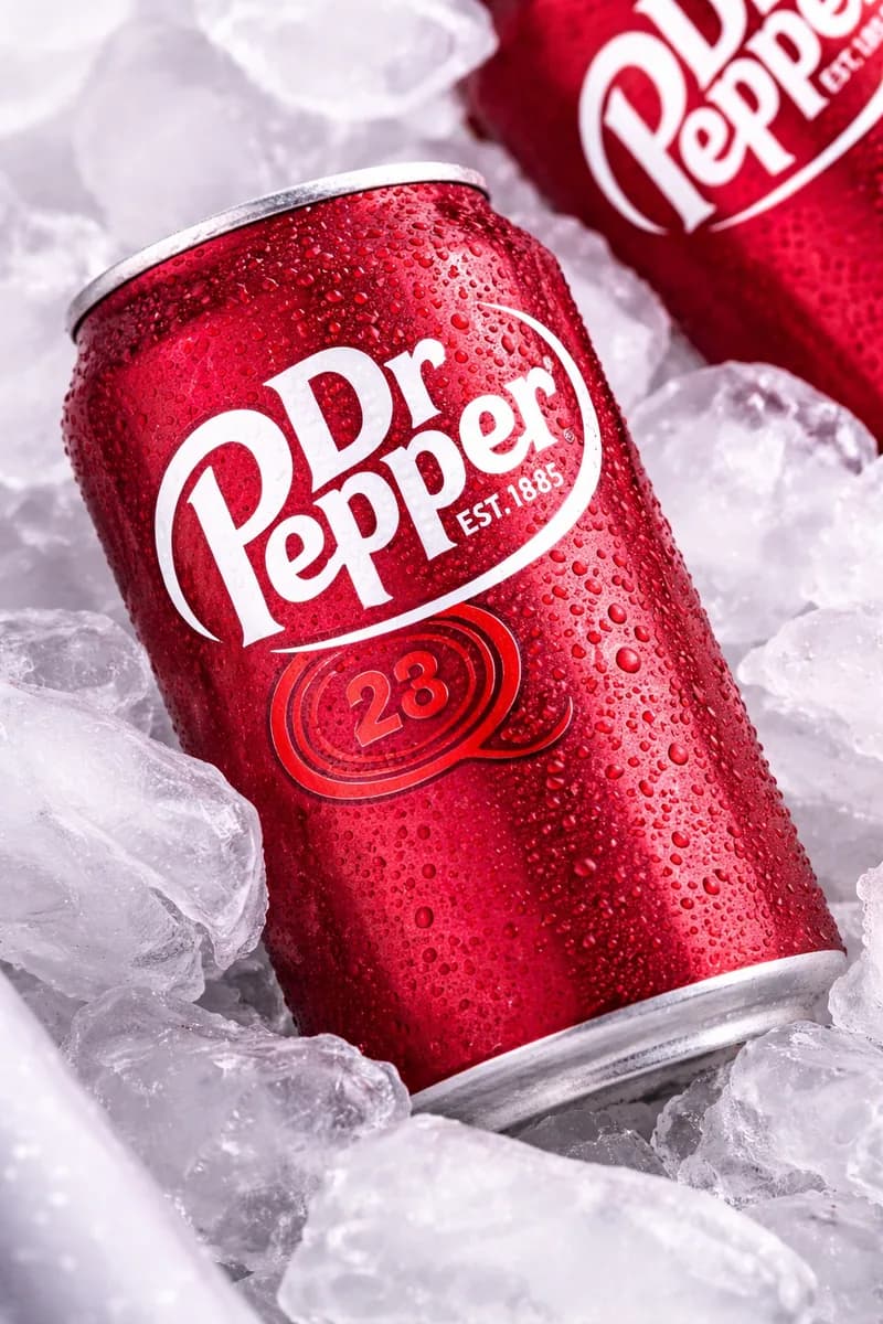 Dr Pepper served chilled