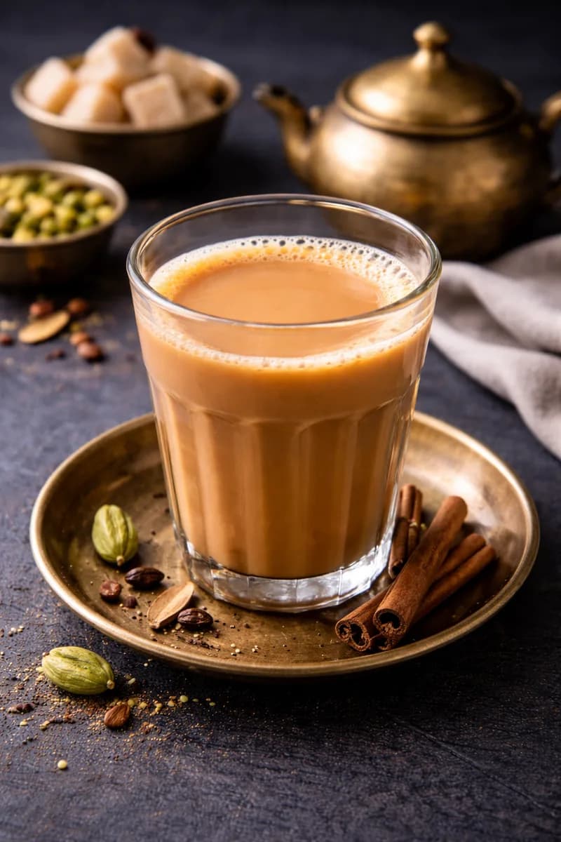 Traditional Indian chai tea