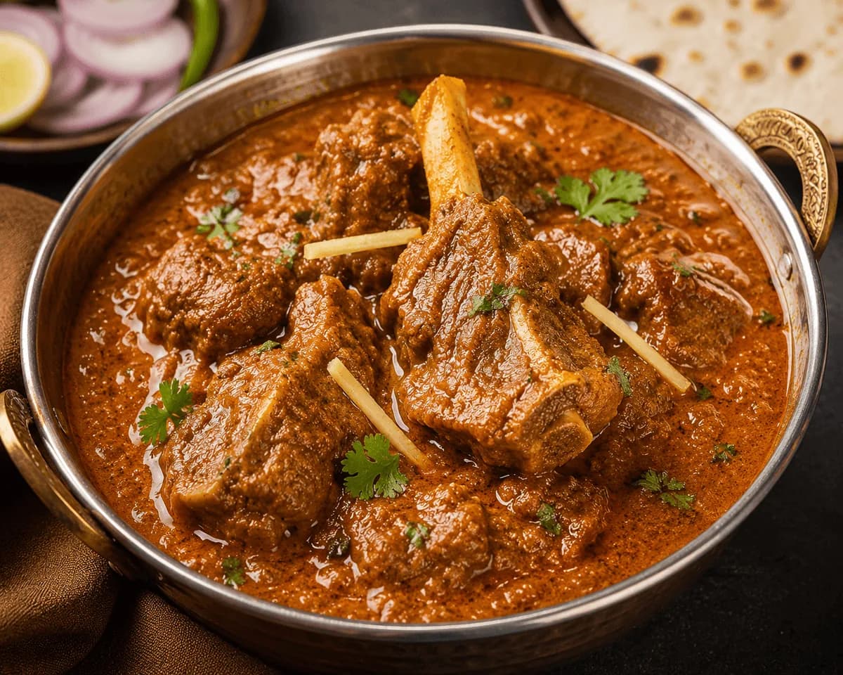 Goat curry in aromatic gravy
