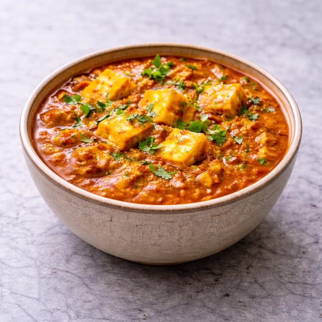 Paneer masala in rich gravy