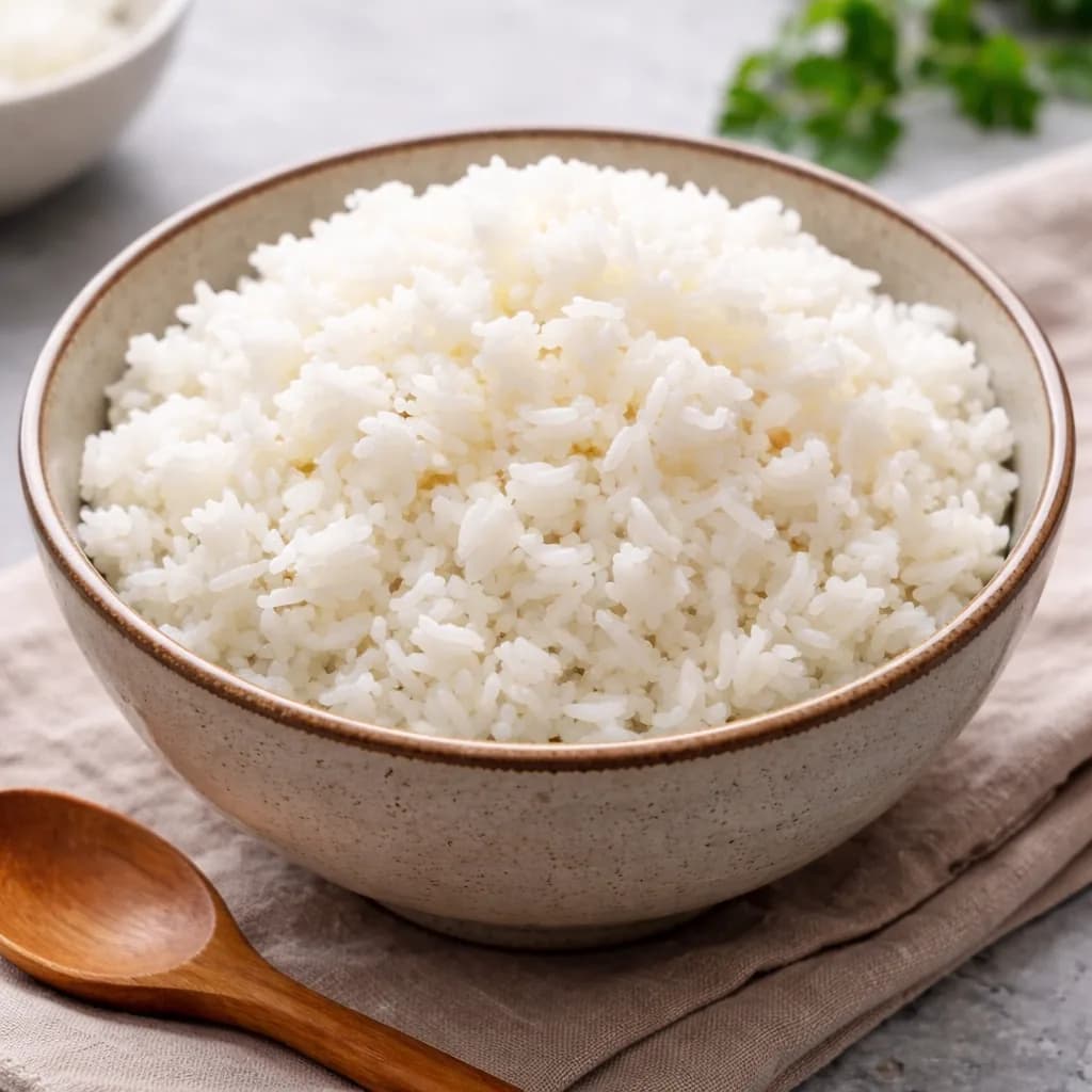 Steamed basmati rice